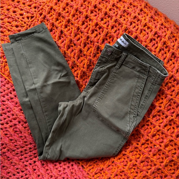 Studio Blue size 30 olive green slacks - Picture 1 of 2